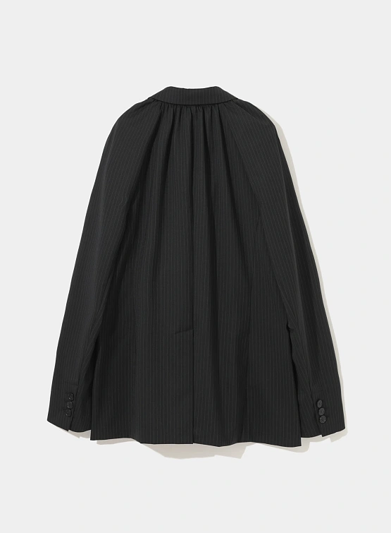 Женский пиджак UNDERCOVER Wool Blend Gathered Black