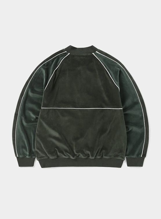 Олимпийка thisisneverthat Velour Track Jacket Green