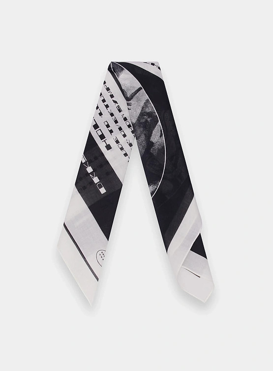 Шарф RICK OWENS DRKSHDW Woven Pashmina Milk/Black