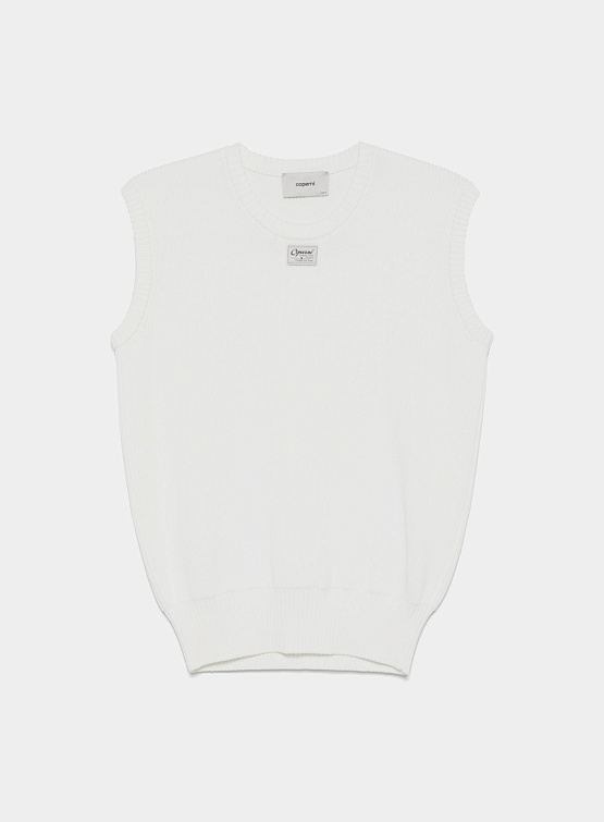 Жилет Coperni Knitted Sleeveless White