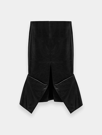 Женская юбка MUGLER Mermaid Leather Black