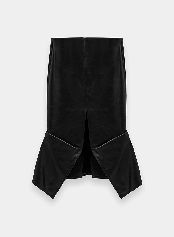 Женская юбка MUGLER Mermaid Leather Black