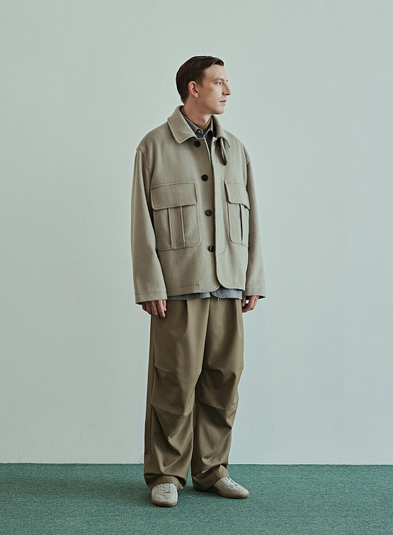 Куртка Uniform Bridge Pocket Wool Short Coat Beige