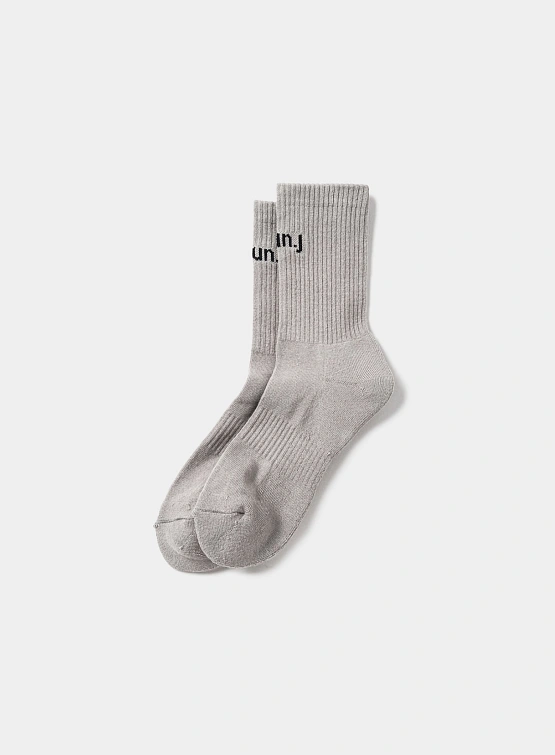 Носки Juun.J Logo Crew Socks Beige