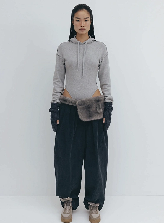 Сумка OPEN YY Furry Pocket Belt Grey