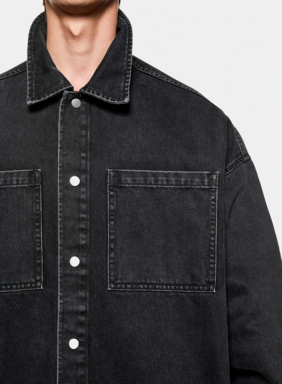 Овершот MKI MIYUKI ZOKU Denim Box Wash Black