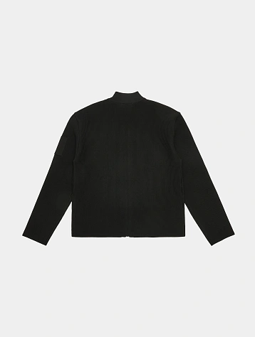 Кардиган AMOMENTO Mock Neck Zip-Up Cardigan Black