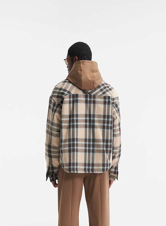 Овершот Represent Clo Heavy Zip Shirt Brown Check