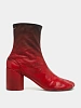 Женские ботильоны MM6 Maison Margiela Block-Heel Red