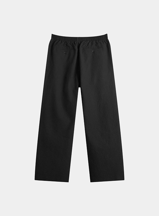 Брюки MKI MIYUKI ZOKU Seersucker Wide Leg Black