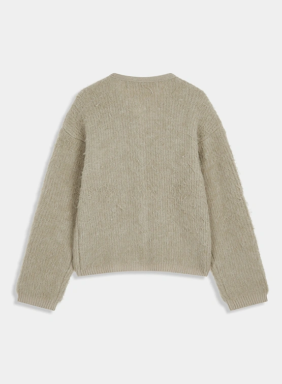 Женский кардиган OPEN YY Shaggy Cardigan Beige