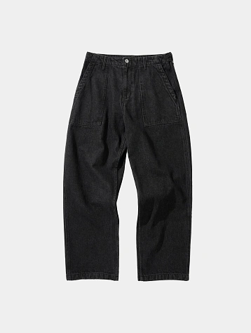 Джинсы Uniform Bridge Og Fatigue Denim Pants Black Washed