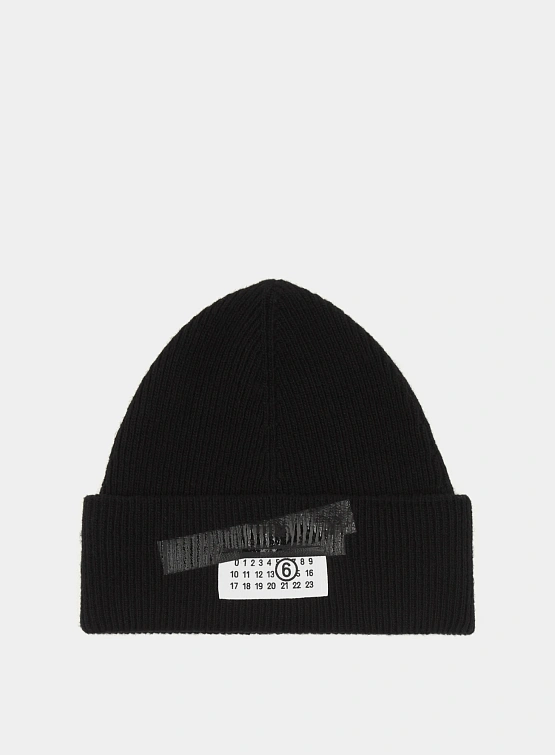 Шапка MM6 Maison Margiela Numeric Beanie Black