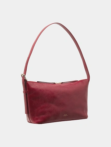 Сумка A.P.C. Vera Shoulder Crinkled Leather Red