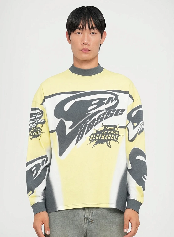 Лонгслив Bluemarble Motorcyle L/S Black/Yellow