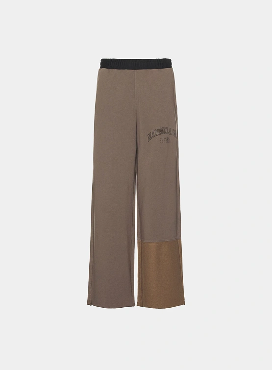 Брюки MM6 Maison Margiela Logo Banding Brown