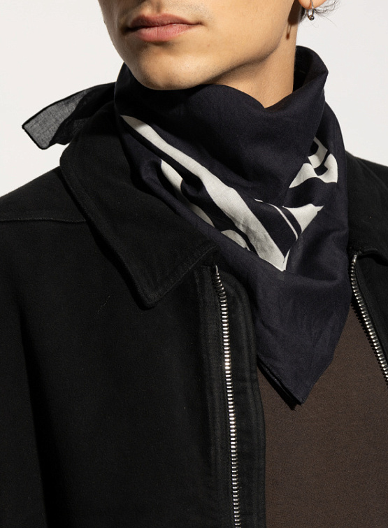 Шарф RICK OWENS Drkshdw Woven Pashmina Black/Pearl