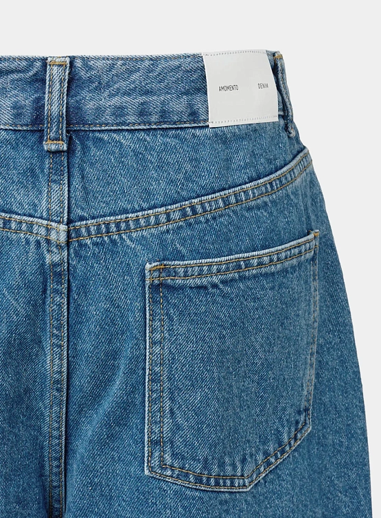 Джинсы AMOMENTO Men's Recycle Cotton Mid Blue