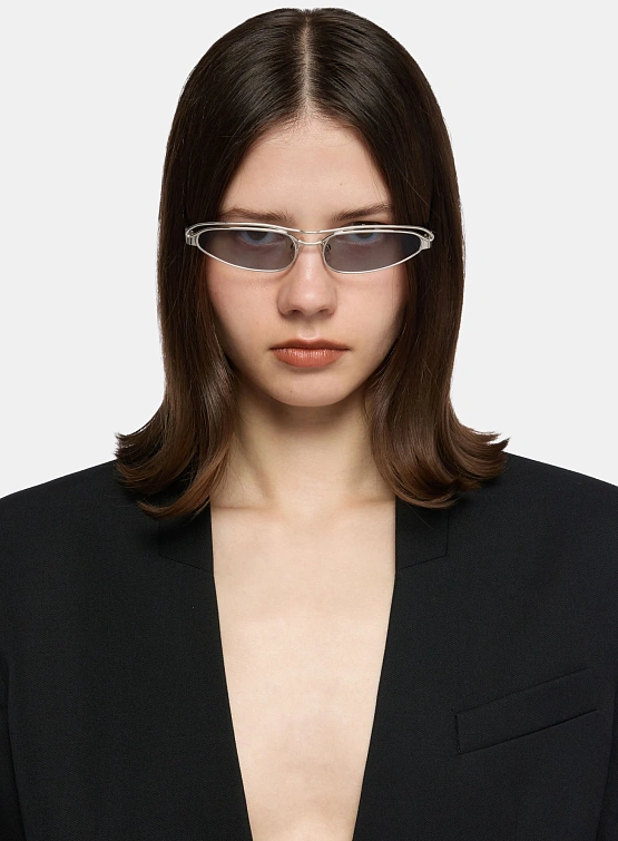 Очки THE ATTICO x Linda Farrow Norma Silver