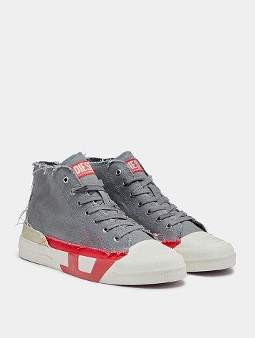 Кеды Diesel S-D-Verse Mid Grey/Red