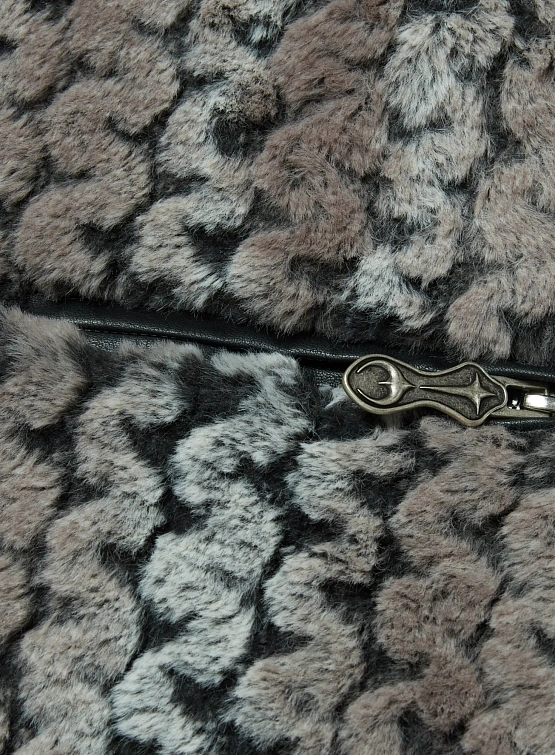 Флисовая куртка Thug Club TC Wavy Leopard Fur Ivory/Black