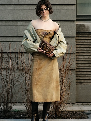 Женское Платье Diesel De-Vildress-Fsf Abito Brown