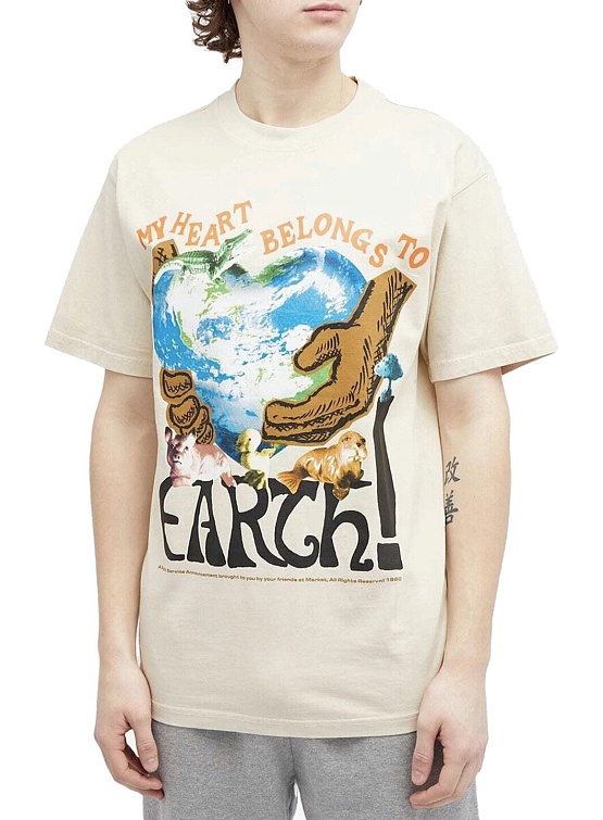 Футболка MARKET Love Nature T-Shirt Ecru