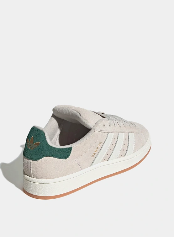 Женские кеды adidas Originals Campus 00S Off White/Collegiate Green
