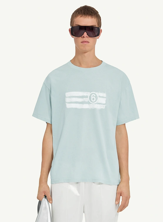Футболка MM6 Maison Margiela Numeric Blue