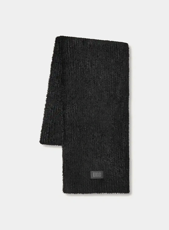 Шарф UGG Plait Plush Knit Scarf Black