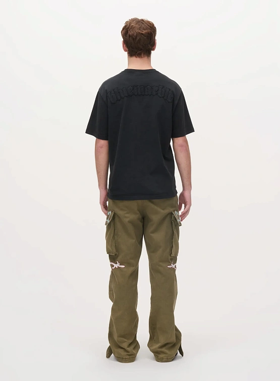 Футболка Bluemarble Stonewashed Chain Stitch Black