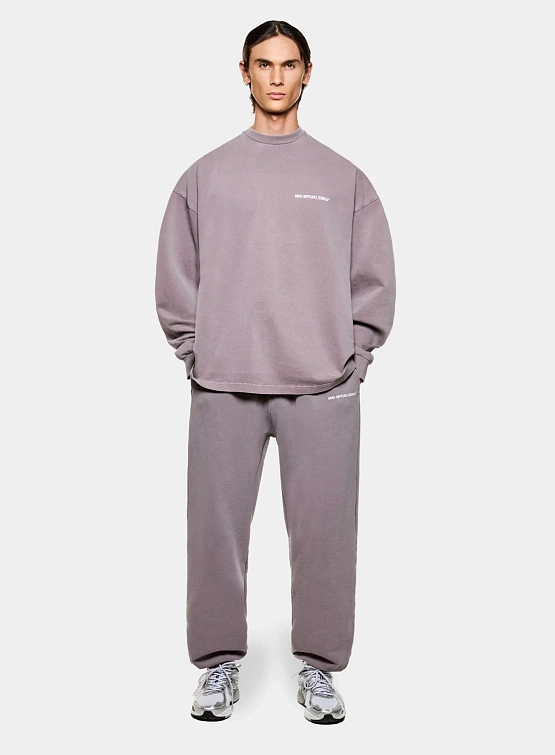 Лонгслив MKI MIYUKI ZOKU Uniform Pigment Raisin