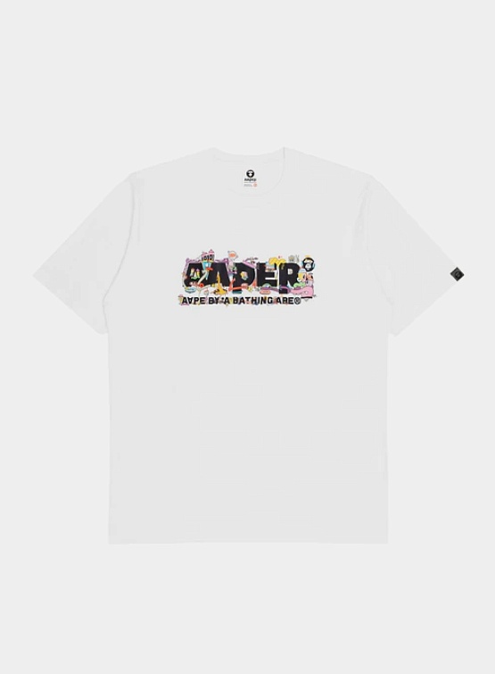 Футболка AAPE x Eric Inkala Aaper Graphic White