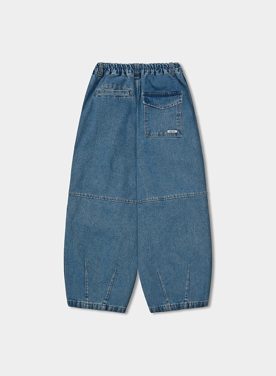 Джинсы ANGLAN Lazy Dart Denim Balloon Pants Blue