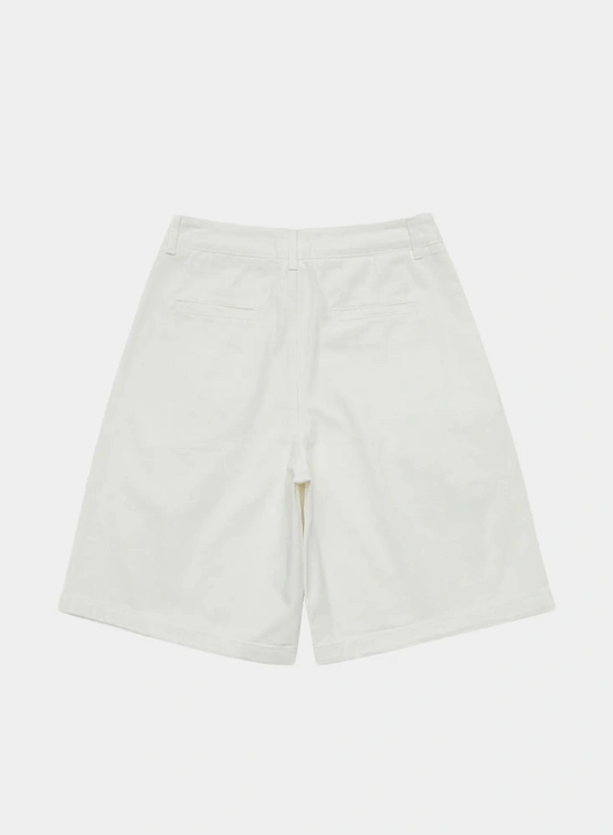 Шорты AMOMENTO Cut-Out Pocket Denim White