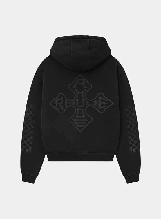 Худи RHUDE Cross Logo Vtg Black/Black
