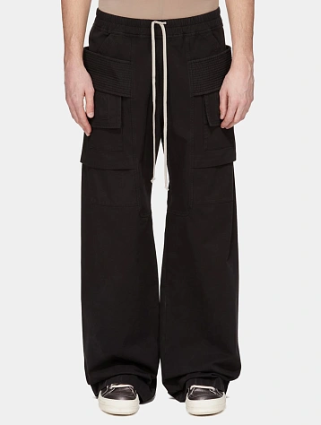 Брюки RICK OWENS DRKSHDW Creatch Wide Black