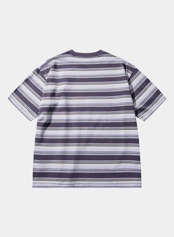 Футболка MARKET SMILEY LOCKUP STRIPED T-SHIRT Lavander