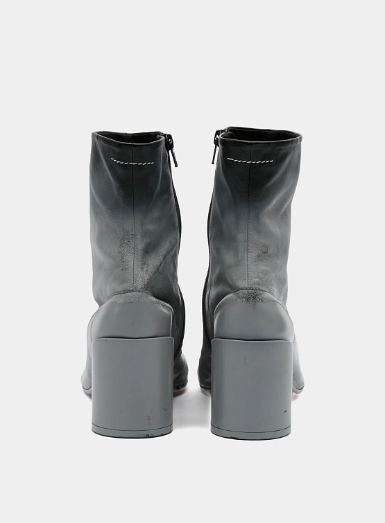 Женские ботильоны MM6 Maison Margiela Block-Heel Grey