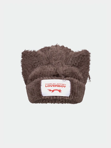 Шапка Charles Jeffrey Loverboy Fluffy Chunky Ears Brown