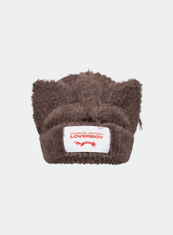 Шапка Charles Jeffrey Loverboy Fluffy Chunky Ears Brown