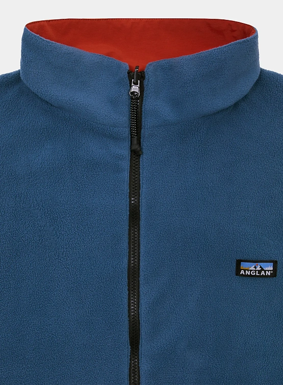 Двусторонняя флисовая куртка ANGLAN Reversible Hiker Blue/Orange