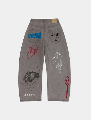 Джинсы KidSuper From A place I've Never Been Grey