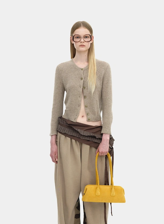 Сумка OSOI Boat Wide Mini Suede Mustard