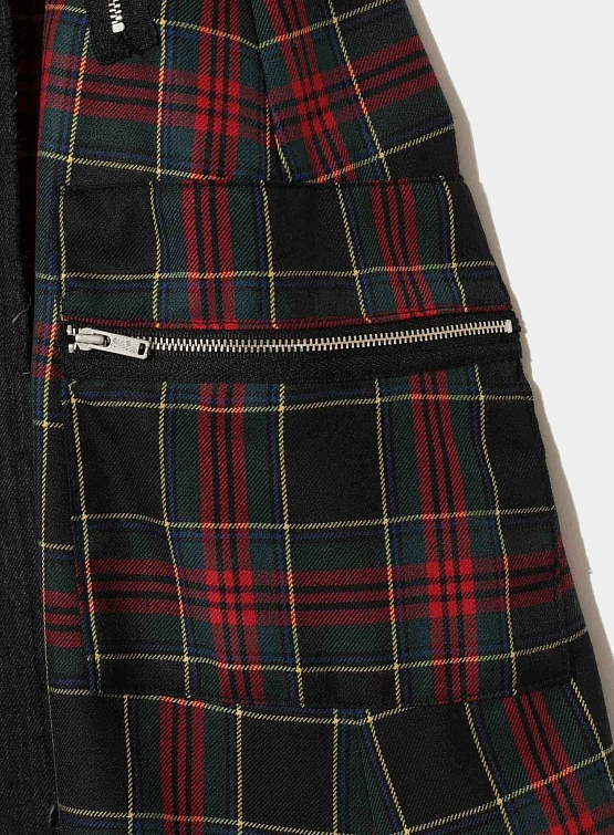 Женская юбка UNDERCOVER Tartan Denim Black