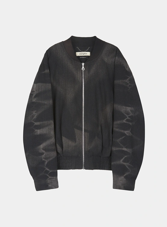 Бомбер JIYONGKIM Sun-Bleached Pleated Black