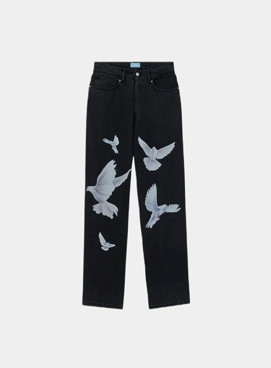 Джинсы 3.PARADIS Freedom Doves Baggy Fit Washed Black
