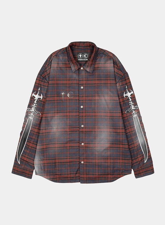 Рубашка Thug Club Arab Sword Flannel Red