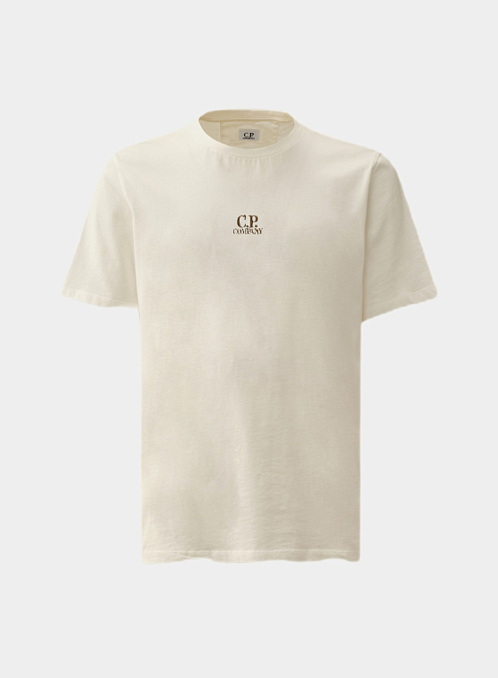 Футболка C.P. Company 24/1 Jersey Three Gauze White