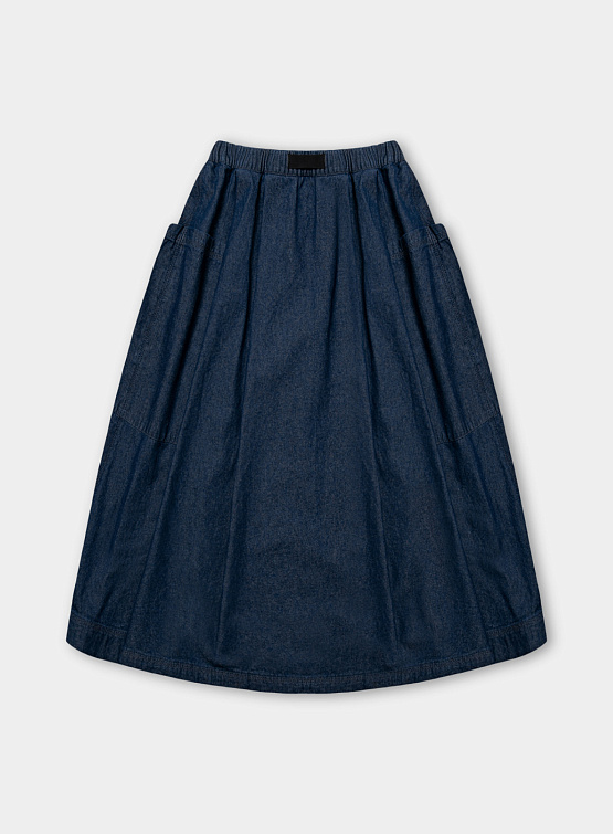 Юбка ANGLAN Belt Bloom Denim Skirt Indigo Denim